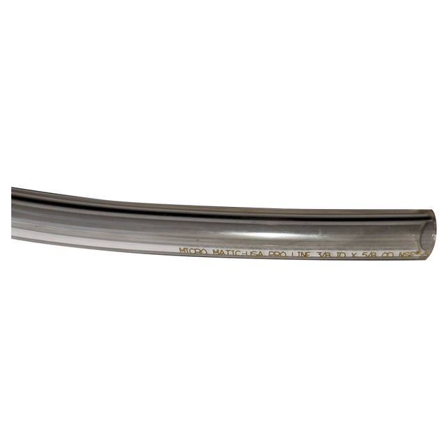 MANGUERA MICROMATIC PARA CERVEZA 3/8" ID TRANSPARENTE
