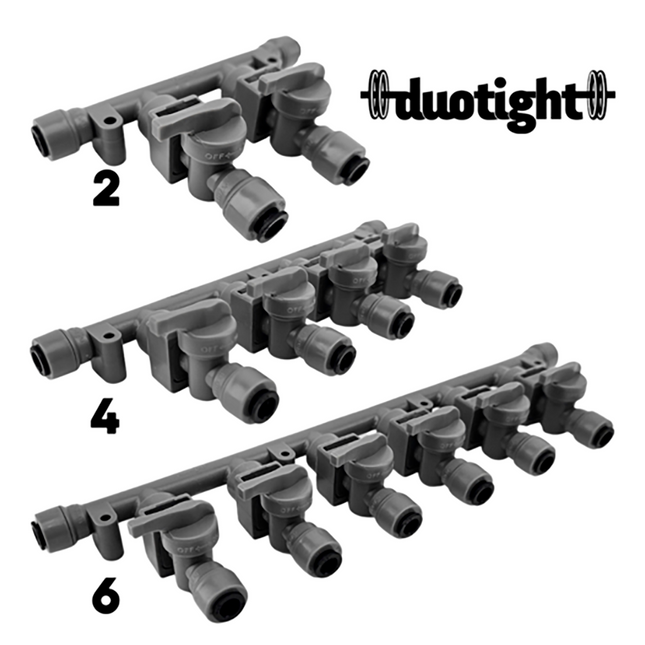 MANIFOLD DUOTIGHT PARA GAS CON VALVULAS CHECK 8 mm (5/16 in.)