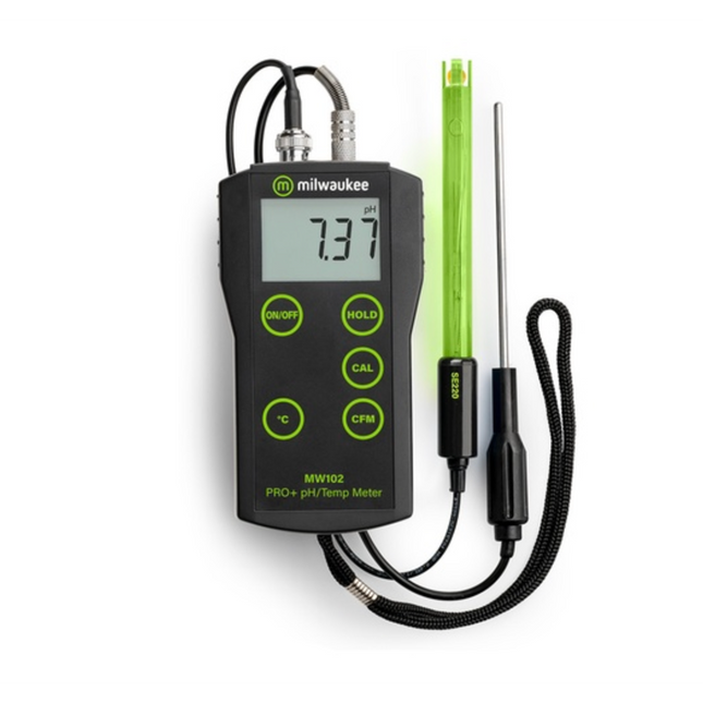 MEDIDOR DE pH MILWAUKEE CON CORRECCION DE TEMPERATURA