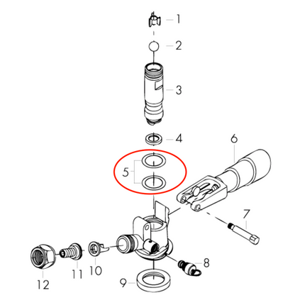 O-RING PARA CUERPO DE ACOPLADOR "D" MICROMATIC