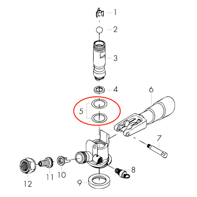 O-RING PARA CUERPO DE ACOPLADOR "D" MICROMATIC