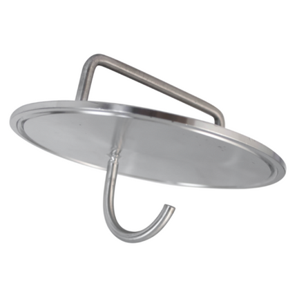 TAPA TRI-CLAMP DE 4" PARA PUERTO DE DRY HOPPING CON GANCHO