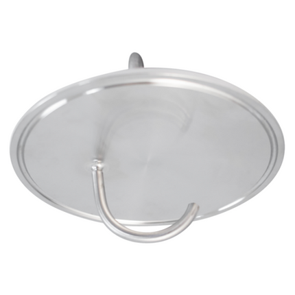 TAPA TRI-CLAMP DE 4" PARA PUERTO DE DRY HOPPING CON GANCHO
