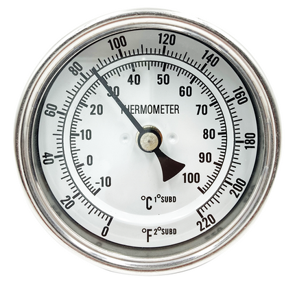 TERMOMETRO DE CARATULA DE 3" CON SONDA DE 2"
