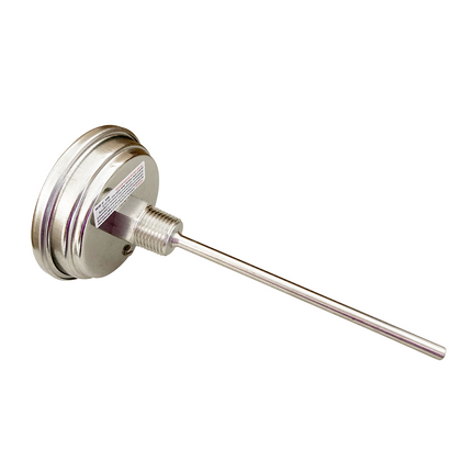 TERMOMETRO FERMENTAP CON CARATULA DE 3" CON ROSCA DE 1/2" MPT Y SONDA DE 6"