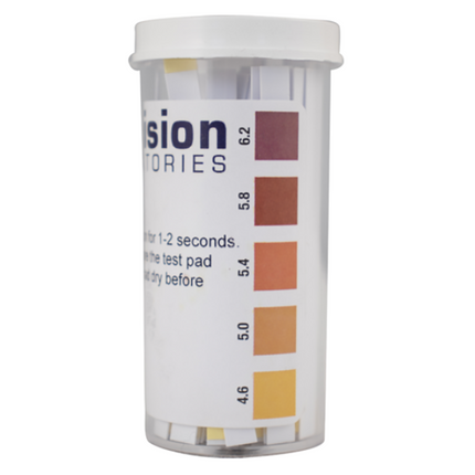 TIRAS INDICADORAS DE pH (4.2-6.2) RANGO DE CERVEZA