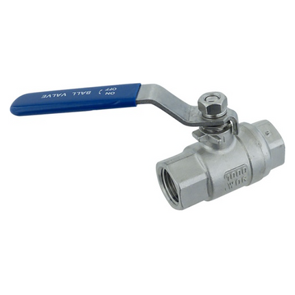 VALVULA DE 1/2" DE ACERO INOXIDABLE