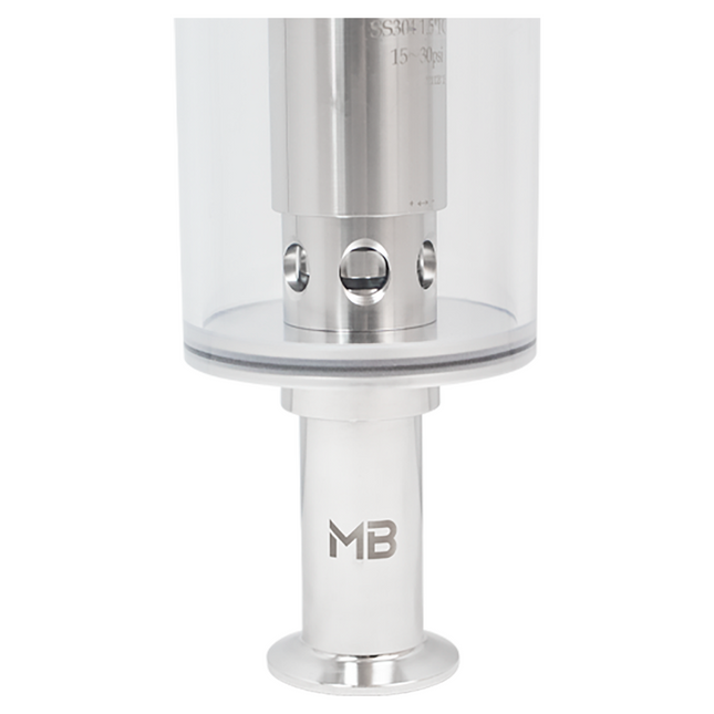 VALVULA DE DESCARGA (SPUNDING VALVE) TRI-CLAMP DE 1.5" | 2 BAR | 15-30 PSI